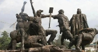 A statue commemorating the killing of the coal miners was erected in the centre of Enugu