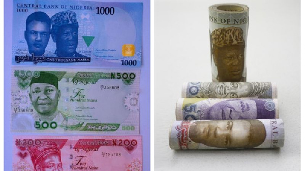 Foto Of Nigeria Naira Notes Wey Currently Dey In Circulation