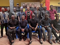 Some ex-footballers at Christian Atsu's one-week observation