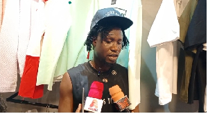 Jonnah Setsoafia speaking to the media