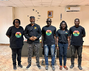 Officials of the Ghana Blind Sports Federation visited NSA boss Ampofo Ankrah