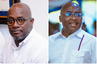 Egyapa Mercer is confident in the leadership approach of Dr Mahamudu Bawumia (R)