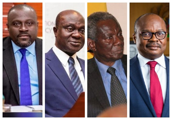 Collage photo of some notable replacements incase Ken Ofori-Atta is fired or resigns