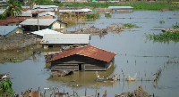 A  file photo of flood in some part of the Volta region