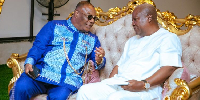 Archbishop Duncan-Williams [L] and President-elect John Mahama