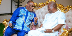 Archbishop Duncan-Williams [L] and President-elect John Mahama