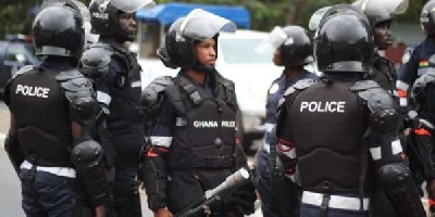 Some officers of the Ghana Police service