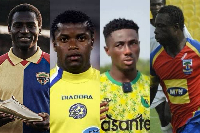 L-R Peter Lamptey, Ishmael Addo, Atta Kumi and Charles Taylor