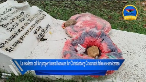 The grave of the late ex-serviceman Sgt Adjetey