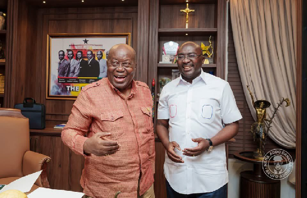 Dr Bawumia paid a courtesy call on Akufo-Addo on February 3, 2026