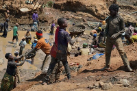About 2 million people work in artisanal and small-scale mining across Congo