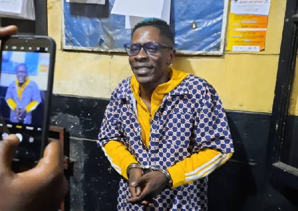 File photo of Shatta Wale when he was arrested in 2021