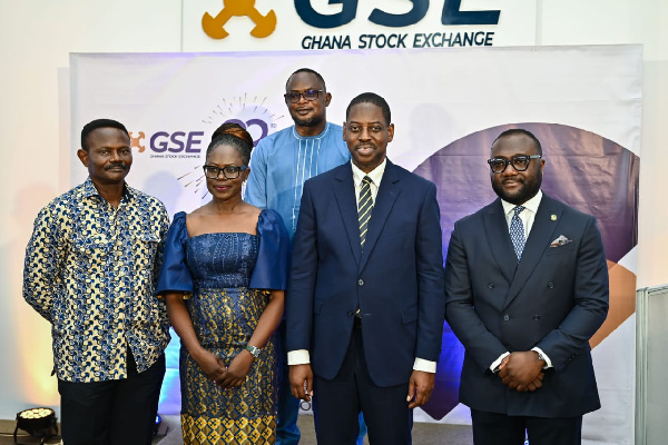 L-R: Mr. Frank Berle, Ms. Abena Amoah, Rev. Daniel Ogbarmey Tetteh, Mr Andrew Ameckson and Mr Ayew