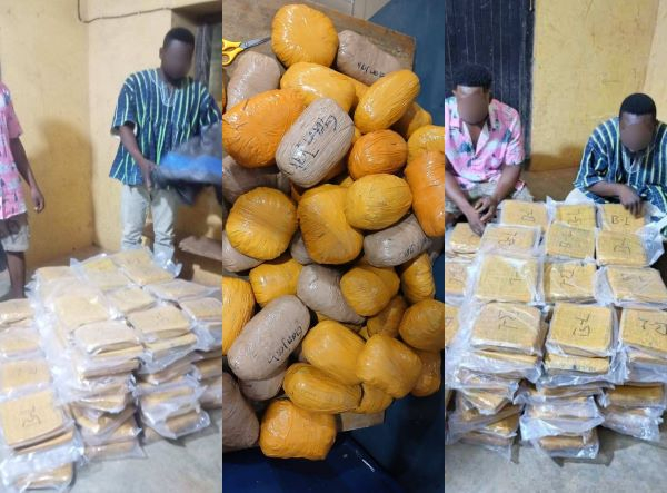 Police intercept narcotic drugs, arrest suspects in Upper West