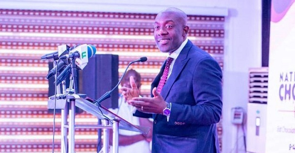Kojo Oppong Nkrumah at the launch of 2023 National Chocolate Week Celebrations