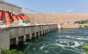 A picture of the Akosombo Dam A picture of the Akosombo Dam