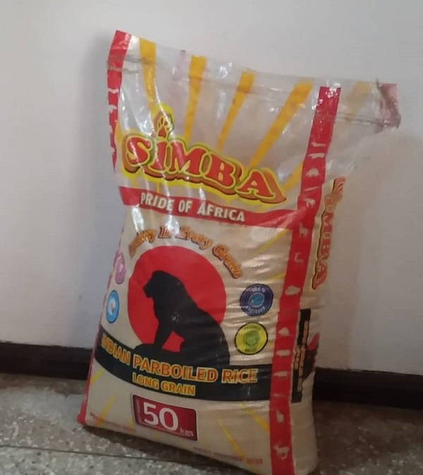 The brand of rice, ‘Simba’ Rice