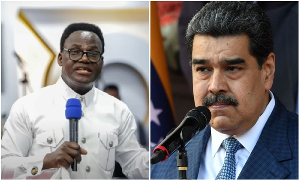 Prophet Amoako Atta (L) predicted the overthrown of Venezuelan President Nicolás Maduro (R)