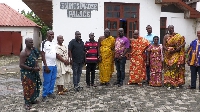 Medeama delegation with members of the Ogua Traditional Council in Cape Coast