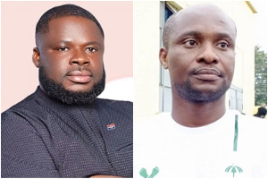 Poll shows NPP’s Solomon Asumadu (L) trailing NDC’s Bernard Baidoo (R) ahead of by-election