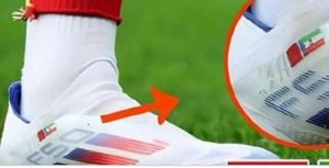 Yamal's football boot featuring the flags of Morocco and Equatorial Guinea