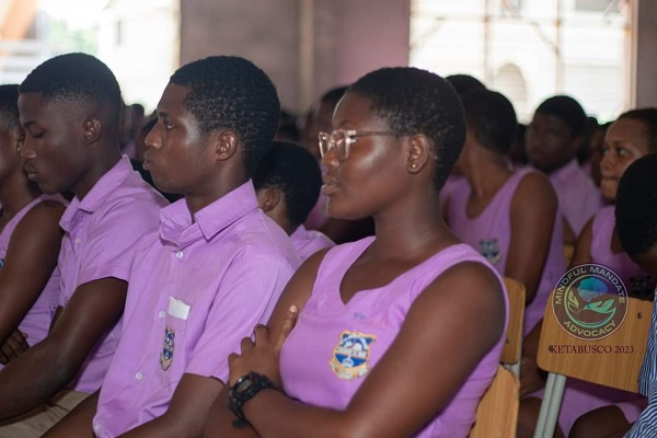 Senior High School students at an educative seminar