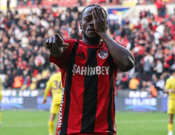 Boateng pounced on a loose ball in the box to level the score for Gaziantep