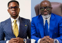 Kwesi Botchwey (L) said he was told to bring his Ghana Card to Raymond Archer (R)