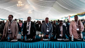 Members of delegations attending the East African Community-led Nairobi Process