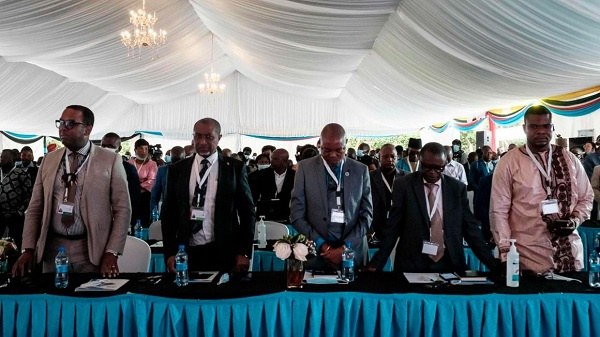 Members of delegations attending the East African Community-led Nairobi Process
