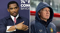 Samuel Eto'o is locked in a bitter feud with Cameroon manager Marc Brys