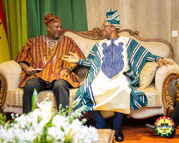 PHOTOS: How Speaker Bagbin received President Mahama ahead of 2026 SONA
