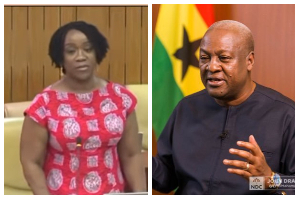 Korkor Laurette Asante and John Dramani Mahama