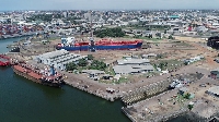 Aerial view of the Tema Shipyard
