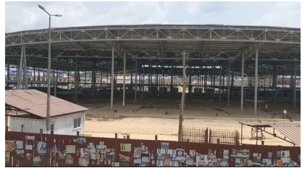 Construction of a first three-tier interchange and Takoradi Market Circle have both come to a halt