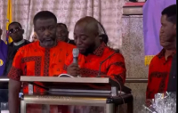 Kofi Amoa-Abban broke down in tears while reading a tribute to his late mother