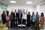 Some UK, US and Ghana officials in a group photograph