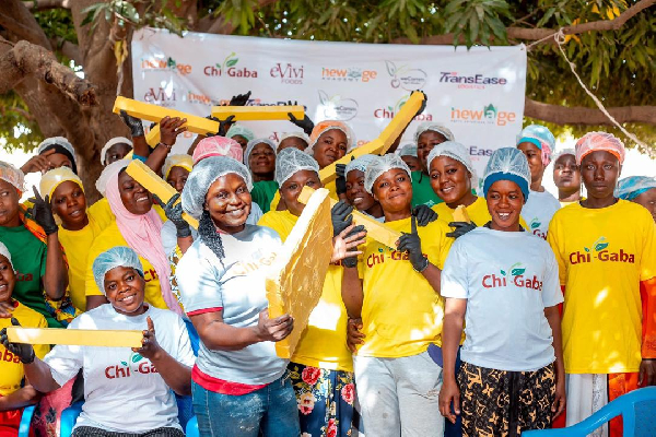 Some of the women after going through the training