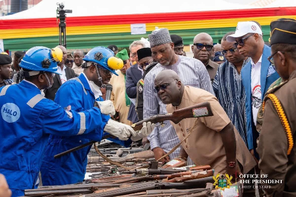 Image from the Gun Amnesty Programme at the 8th National Arms Destruction Ceremony