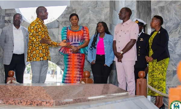 President Ruto also visited the Freedom Wall and the VVIP Lounge to sign the Visitor’s Book