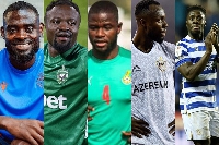 L-R Kasim Adams, Bernard Tekpetey, Jonathan Mensah, Kwabena Owusu, Andy Yiadom