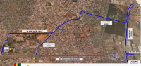 Roads that would be affected by the major drainage works on the Kaneshie-Mallam Road