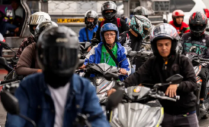 Motorists queue at a gas station in Quezon City, Metro Manila, Philippines, on March 9, 2026