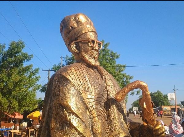 The statue mounted in honor of the Kusaasis revered overlord, Naba Abugurago Asigiri Azoko ll