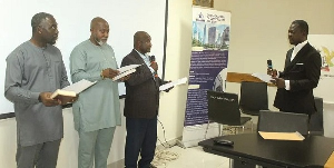 The newly elected executives pledged to serve with diligence and integrity