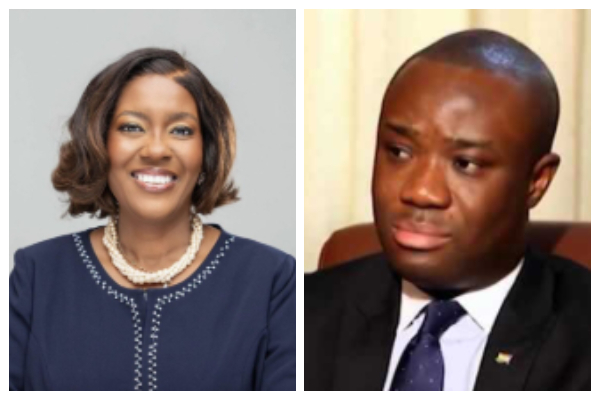 Ghana Bar Association President, Efua Ghartey and Presidential Spokesperson, Felix Kwakye Ofosu