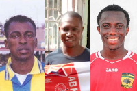L-R Edward Agyemang, John Quansah and Francis Coffie