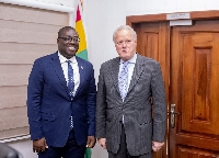 Samuel Awuku with Lord Marland of Odstock