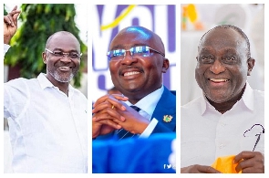 Kennedy Agyapong, Mahamudu Bawumia and Alan Kyerematen