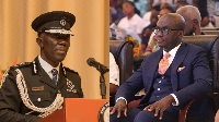 IGP Dr George Akuffo Dampare and Attorney General Godfred Yeboah Dame
